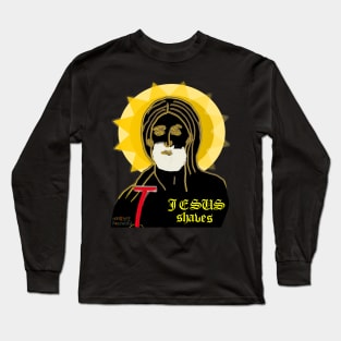 Jesus Shaves Long Sleeve T-Shirt